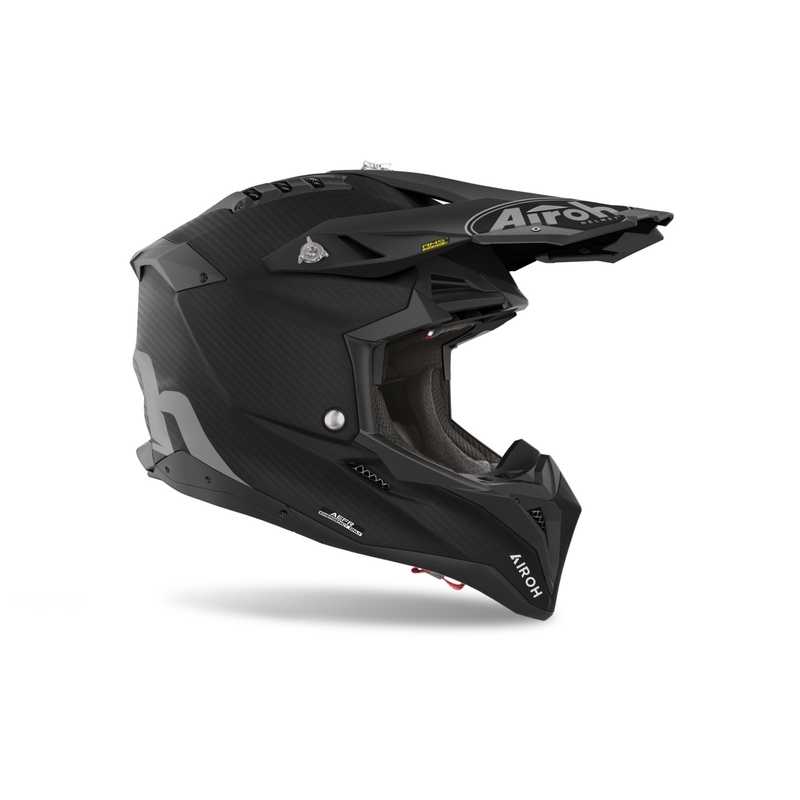 Casco da motocross Airoh Aviator 3.0 Carbon nero opaco