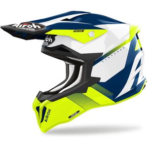Casco motocross Airoh Strycker Blazer giallo Saldi