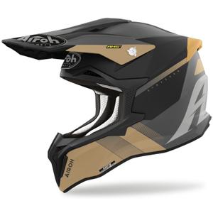 Casco motocross Airoh Strycker Blazer oro opaco Saldi