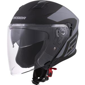 Casco moto Cassida Jet Tech Corso Open Nero e Grigio