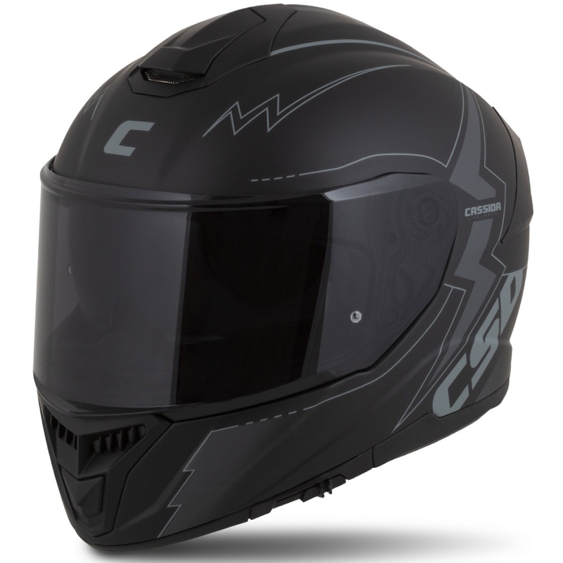 Casco moto Cassida Integral GT 2.1 Flash Nero-Grigio Integral