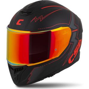 Casco moto Cassida Integral GT 2.1 Flash Nero-Rosso-Grigio