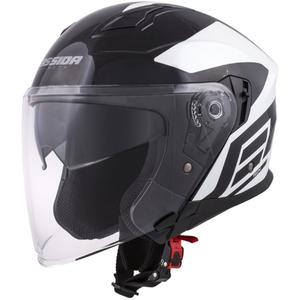Casco moto Cassida Jet Tech Corso Open Bianco e Nero