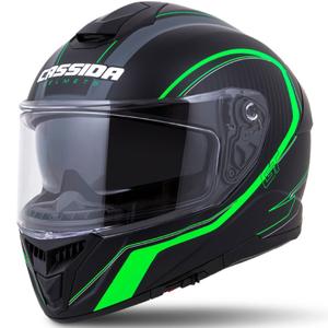 Casco integrale Cassida Integral GT 2.0 Reptyl nero-grigio-verde