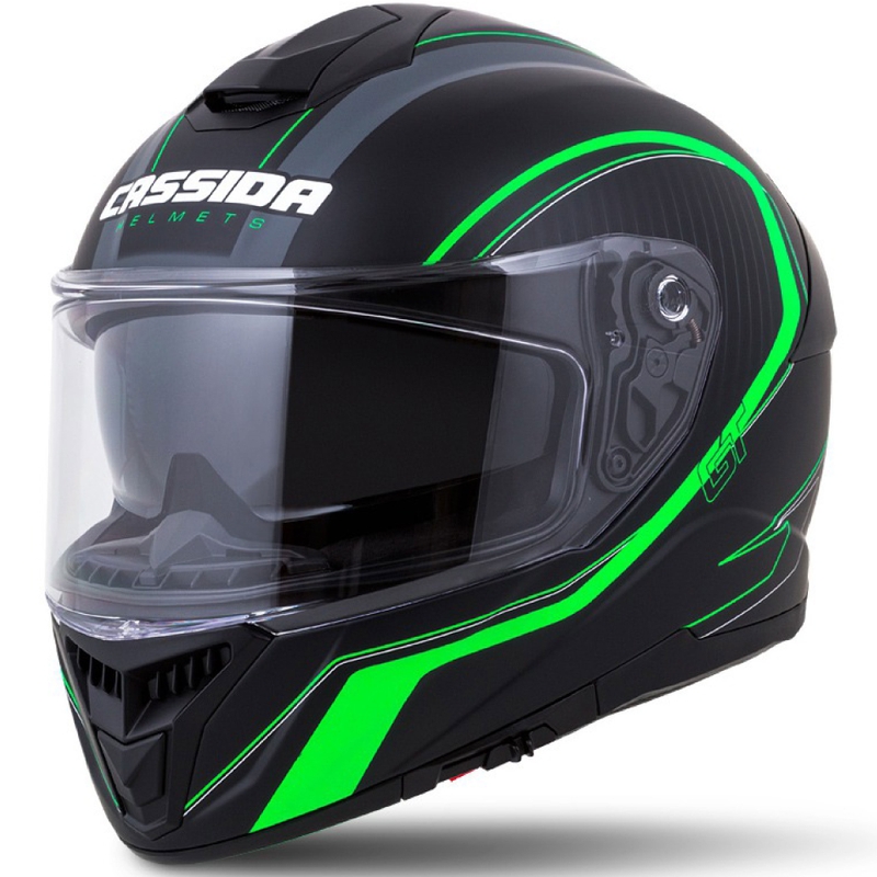 Casco integrale Cassida Integral GT 2.0 Reptyl nero-grigio-verde