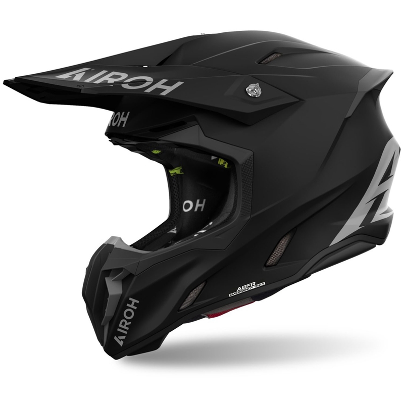 Casco motocross Airoh Twist 3 Colore nero opaco