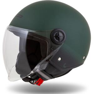 Casco moto aperto Cassida Handy verde-nero