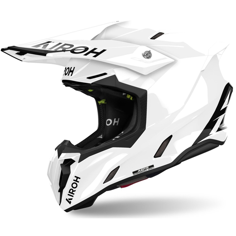 Casco da motocross Airoh Twist 3 Color bianco lucido