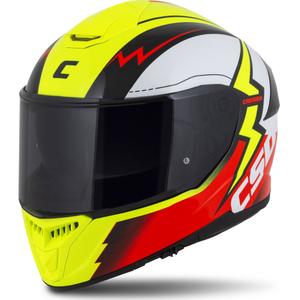 Casco moto integrale Cassida Integral GT 2.1 Flash giallo fluo-rosso-nero-bianco