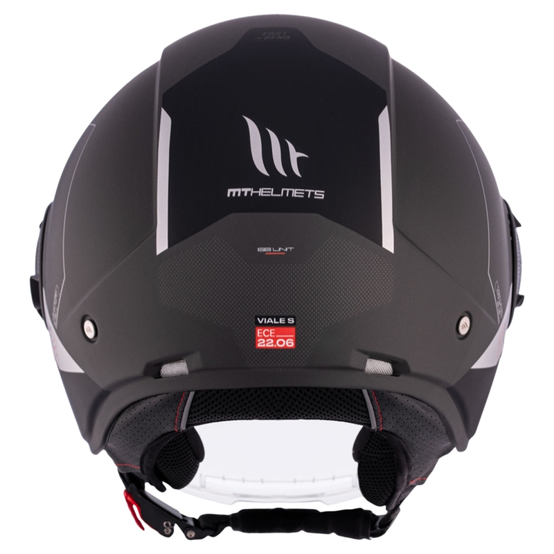 Casco moto aperto MT Viale SV S 68 Unit D2 nero-grigio Saldi