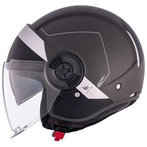 Casco moto aperto MT Viale SV S 68 Unit D2 nero-grigio Saldi