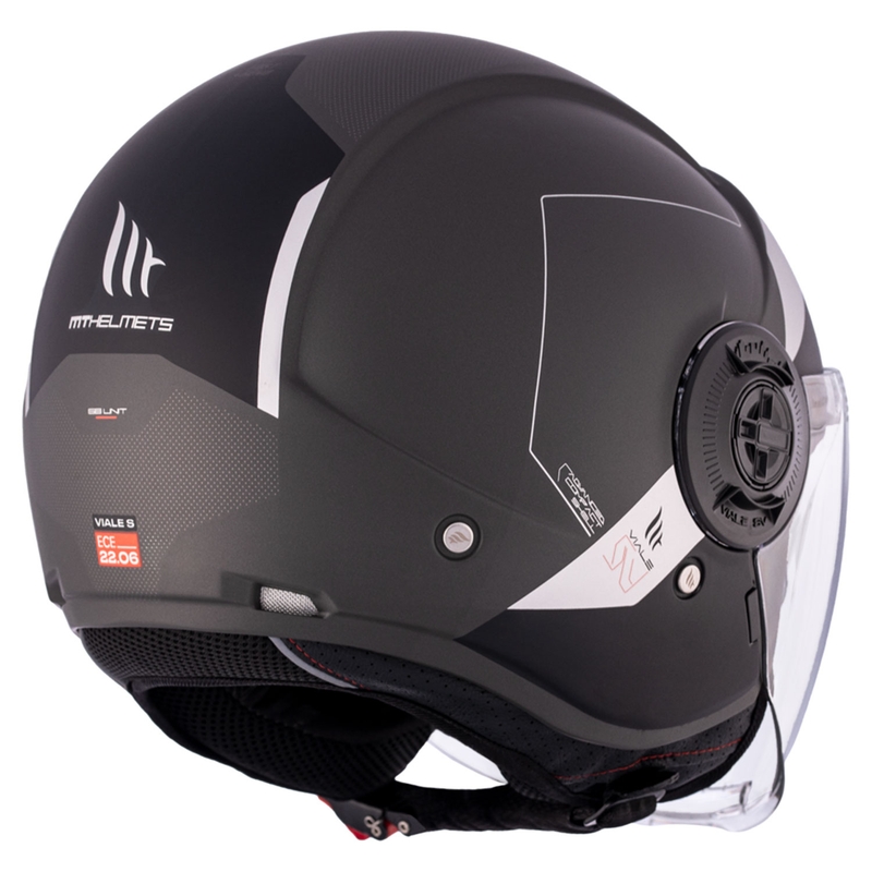Casco moto aperto MT Viale SV S 68 Unit D2 nero-grigio Saldi