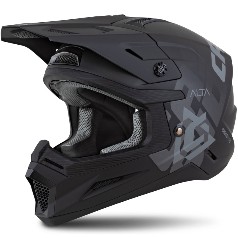 Casco da motocross Cassida Cross Cup 2 Alta nero-grigio opaco