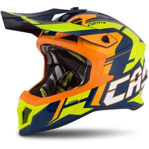 Casco da motocross Cassida Cross Pro 2 Contra fluo giallo-arancio-blu