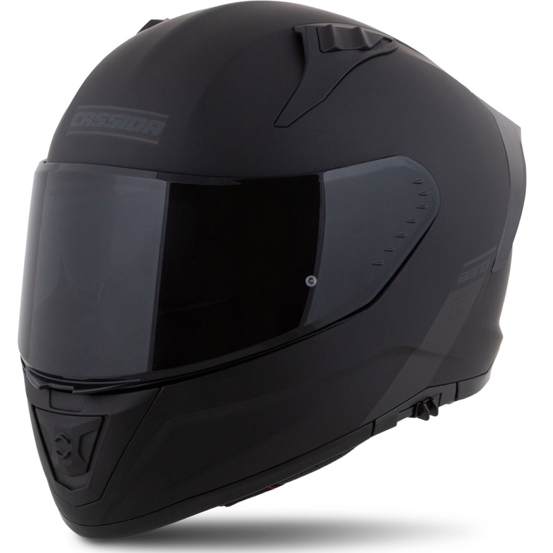 Casco moto integrale Cassida Aero nero-grigio opaco
