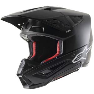 Alpinestars S-M5 Casco da motocross solido nero opaco