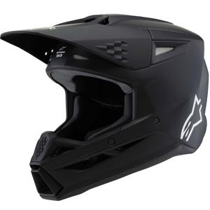Alpinestars S-M3 SOLID casco da motocross per bambini nero opaco 2025