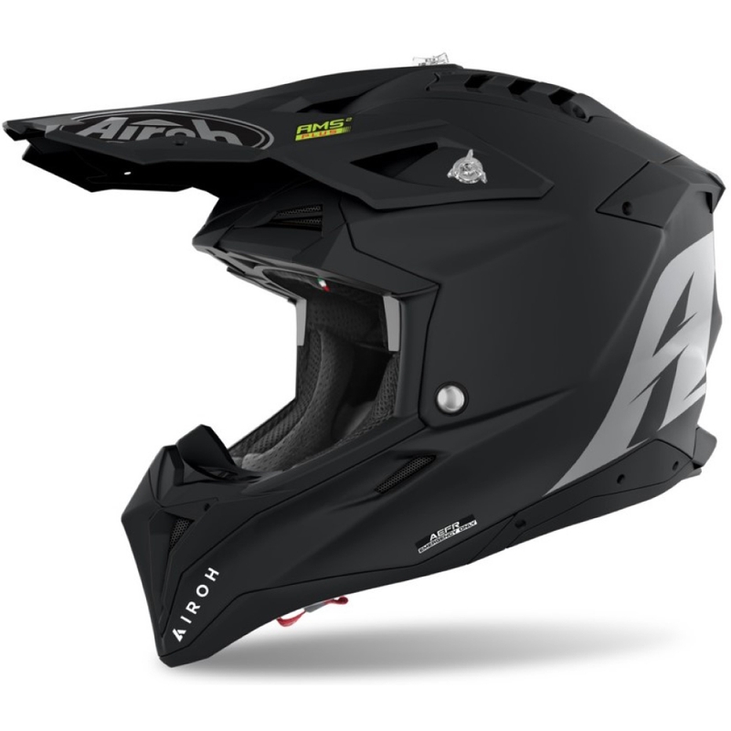 Casco da motocross Airoh Aviator 3.0 Colore nero opaco