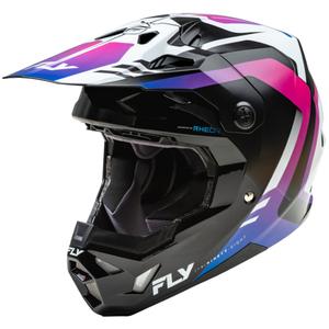 Casco da motocross FLY Racing Formula CP bianco-nero-viola
