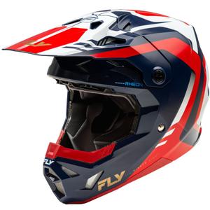 Casco da motocross FLY Racing Formula CP rosso-bianco-blu
