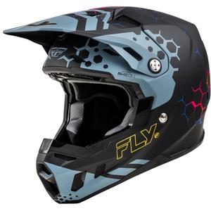 Casco da motocross FLY Racing Formula CC Tektonic nero-grigio