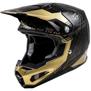 Casco motocross FLY Racing Formula S Carbon nero-oro