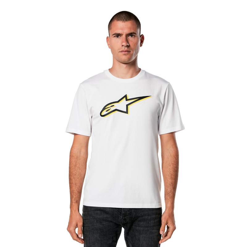 T-shirt Alpinestars Ageless Shadow CSF bianco-nera