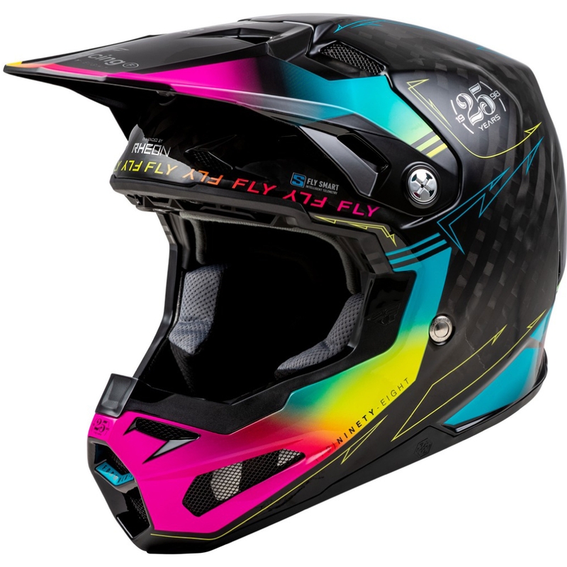 Casco da motocross FLY Racing Formula S nero-blu