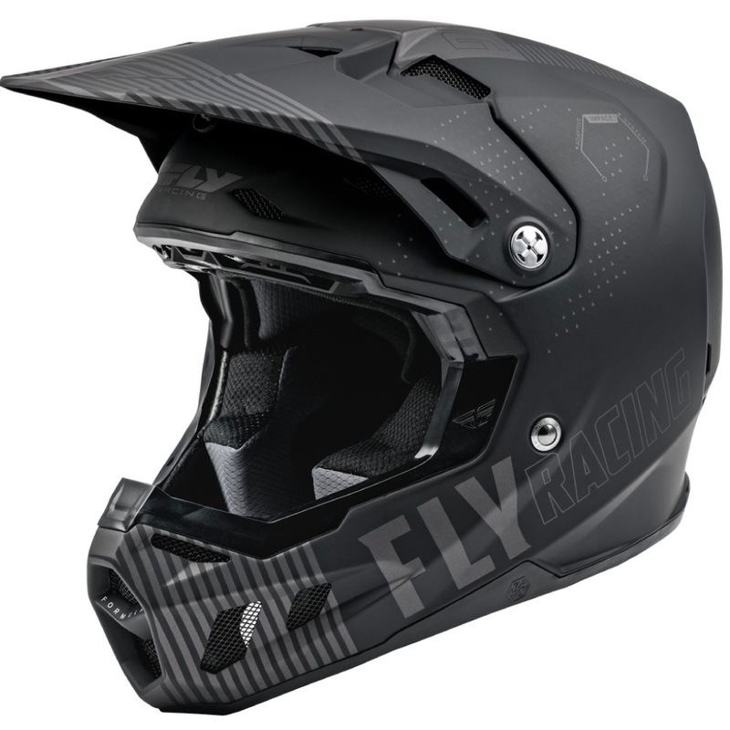 Casco da motocross FLY Racing Formula CC Primary nero-grigio opaco