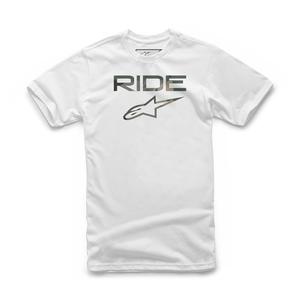 T-shirt Alpinestars Ride 2.0 Camo bianco-mimetica