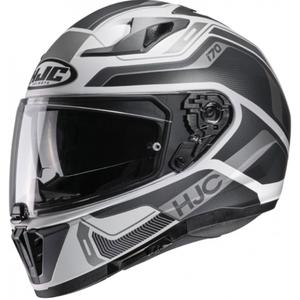 Casco moto integrale HJC I70 Lonex MC5SF bianco-grigio Saldi