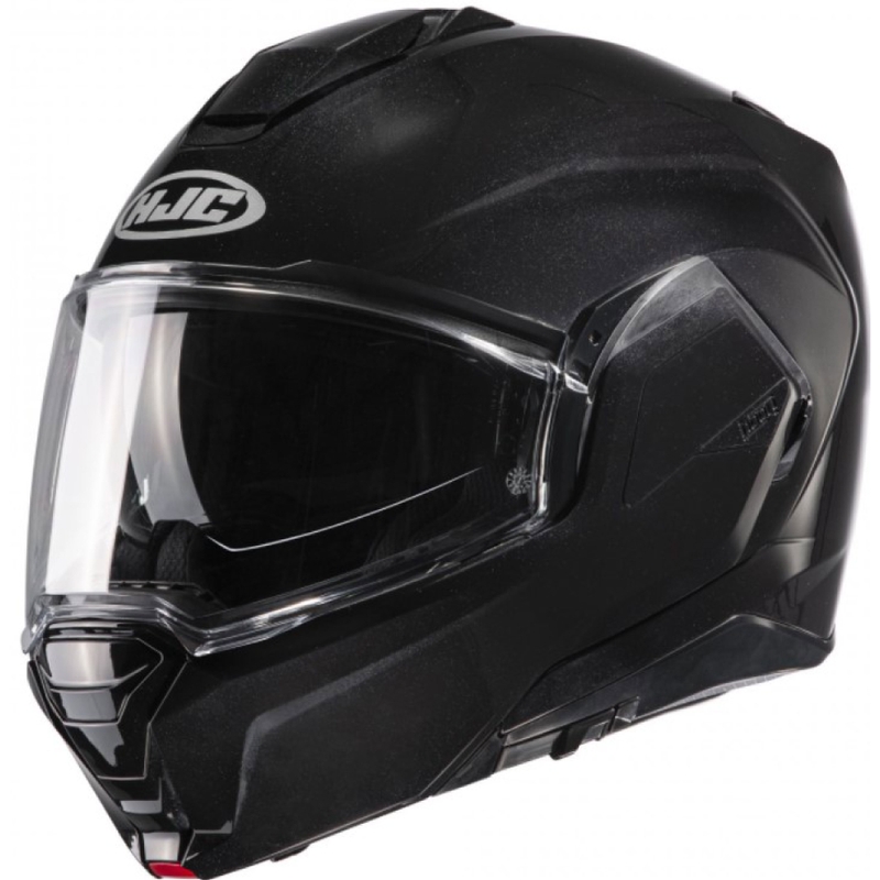 Casco da moto pieghevole HJC I100 Nero solido in metallo