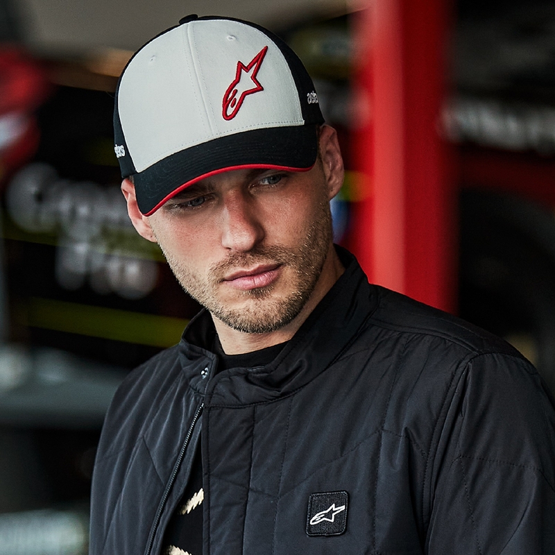 Alpinestars Sessionized Snapback Cap bianco-nero-rosso