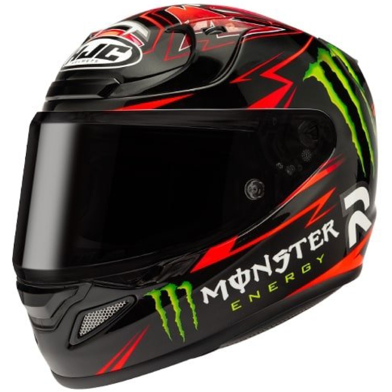 Casco integrale HJC RPHA 12 Quartararo Replica MC1 nero Saldi