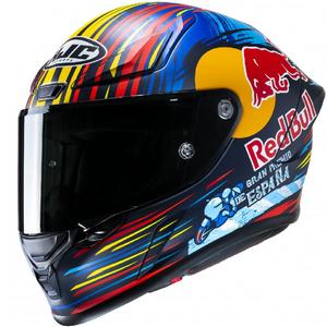 Casco moto integrale HJC RPHA 1 Redbull Jerez GP MC21SF rosso-giallo-blu