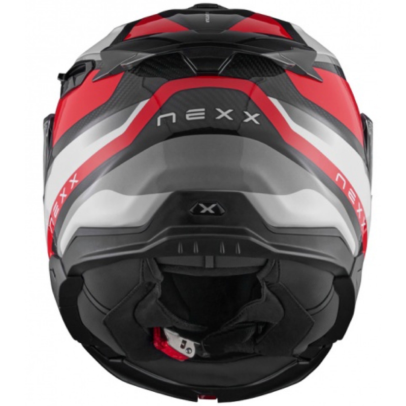 Casco moto apribile Nexx X.Lifetour PRO Mile bianco-rosso