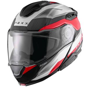 Casco moto apribile Nexx X.Lifetour PRO Mile bianco-rosso