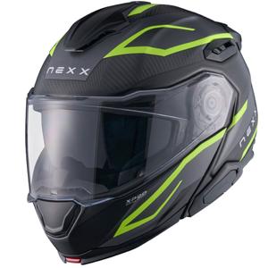 Casco moto apribile Nexx X.Lifetour PRO Mile grigio opaco-giallo fluo