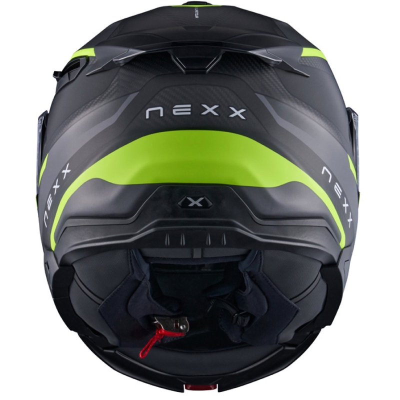 Casco moto apribile Nexx X.Lifetour PRO Mile grigio opaco-giallo fluo