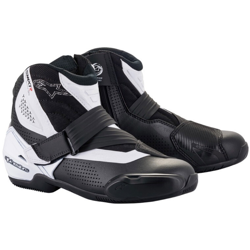 Stivali moto Alpinestars SMX-1 R Vented nero-bianco