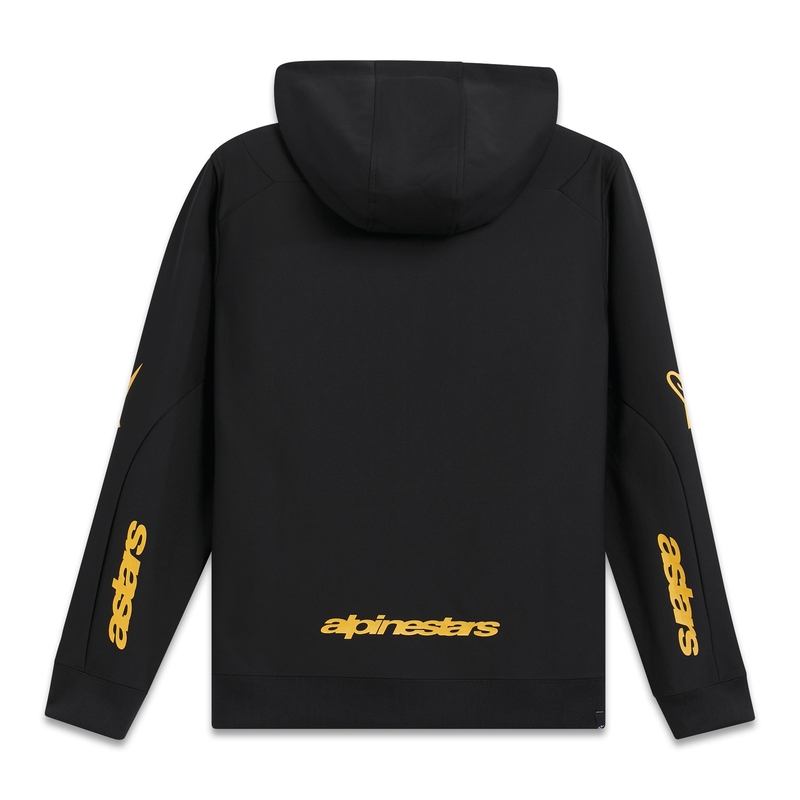 Felpa con cappuccio Alpinestars Sessions 3 nero-oro