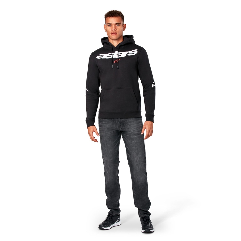 Felpa con cappuccio Alpinestars Elliptic nera