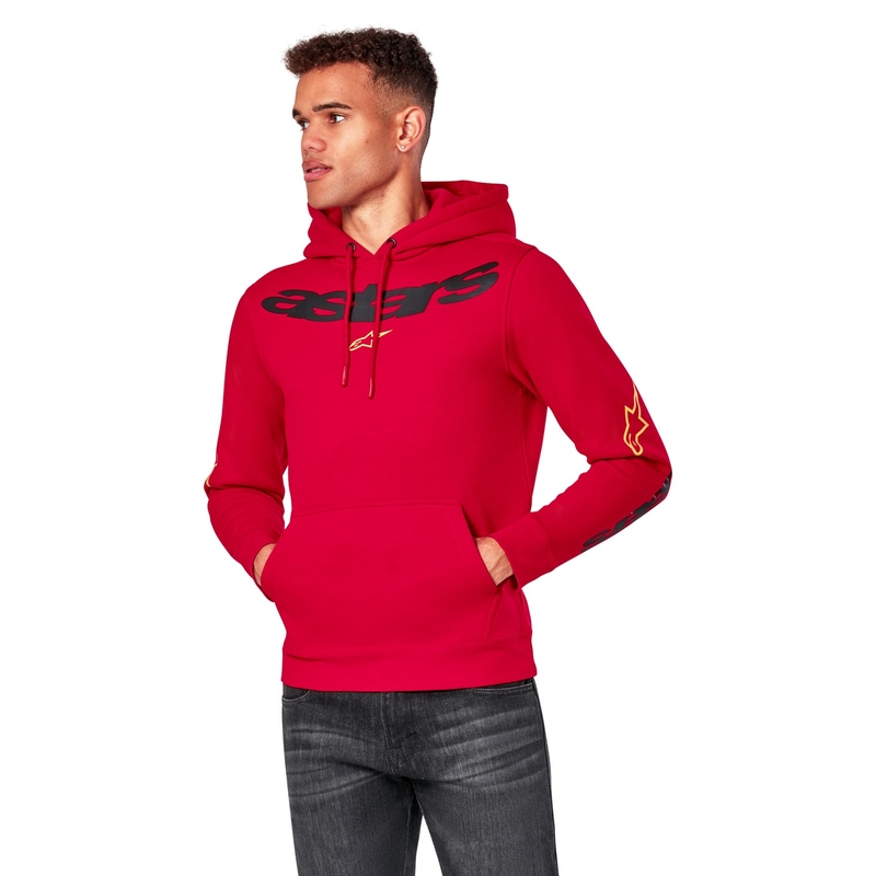Felpa Alpinestars Elliptic rossa