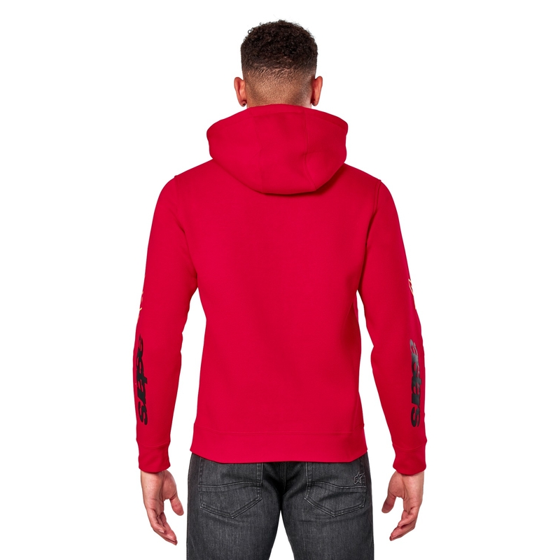 Felpa Alpinestars Elliptic rossa