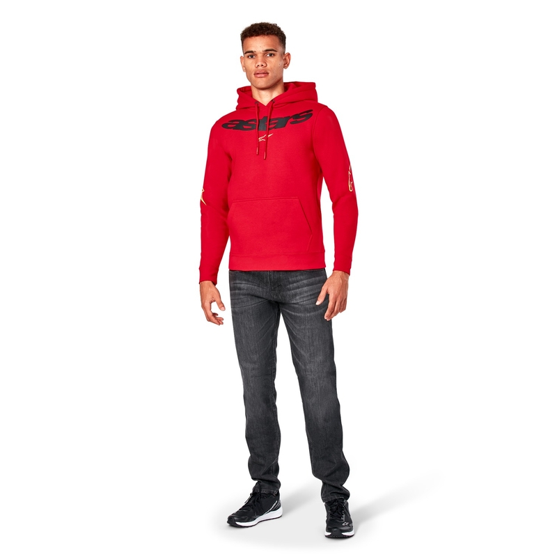 Felpa Alpinestars Elliptic rossa