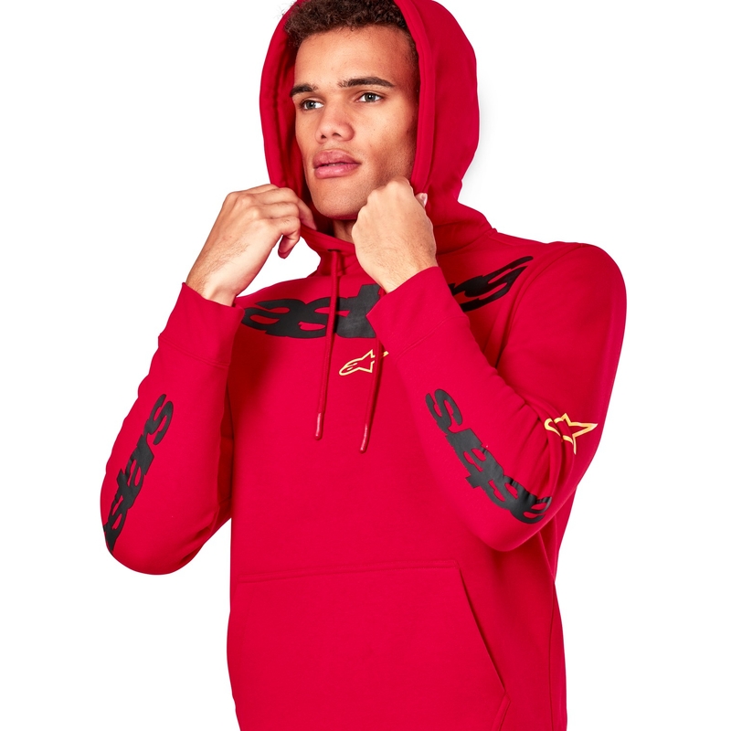 Felpa Alpinestars Elliptic rossa