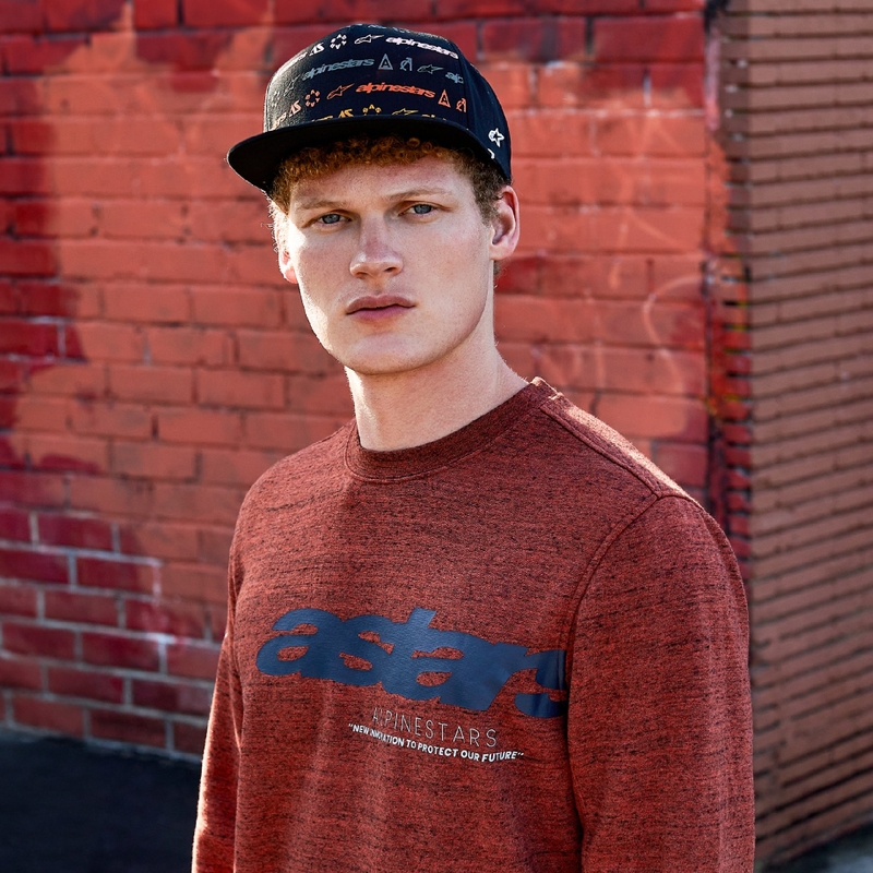 Pile Alpinestars Episode Crew rosso scuro