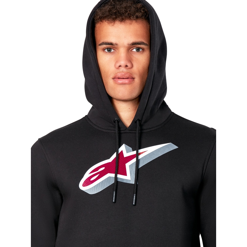 Felpa con cappuccio Alpinestars Quickness nera