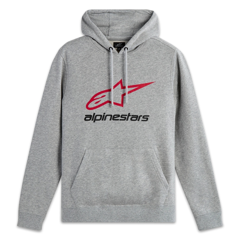 Felpa con cappuccio Alpinestars Always 3 grigio-rosso-nero