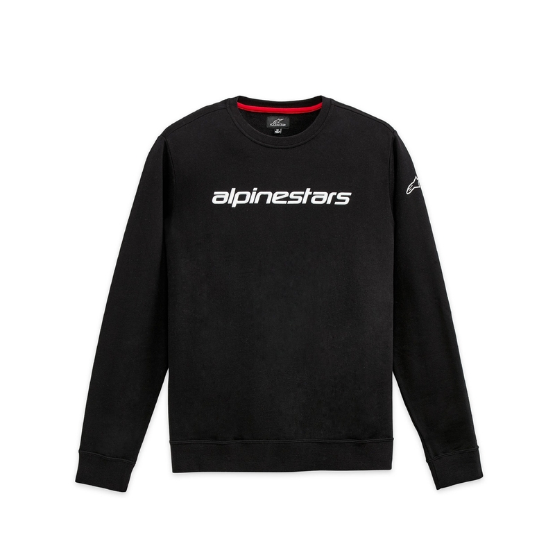 Alpinestars Linear Crew 3 Felpa con cappuccio bianca e nera